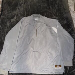 Gray Pullover Windbreaker Jacket by Louisville Slugger